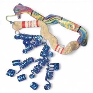 Dreadlock Deco Set with Accessories Blue Beads "Sea To Sky"